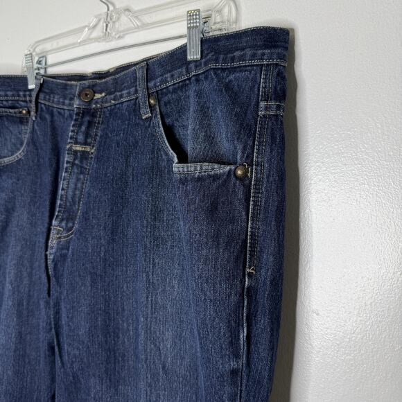 Marithe Francois Girbaud Jeans Mens 40 Blue Roll Twist Relaxed Fit Denim Pants - Picture 2 of 8